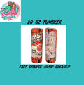 20 oz Fast Orange Hand Cleaner Tumbler